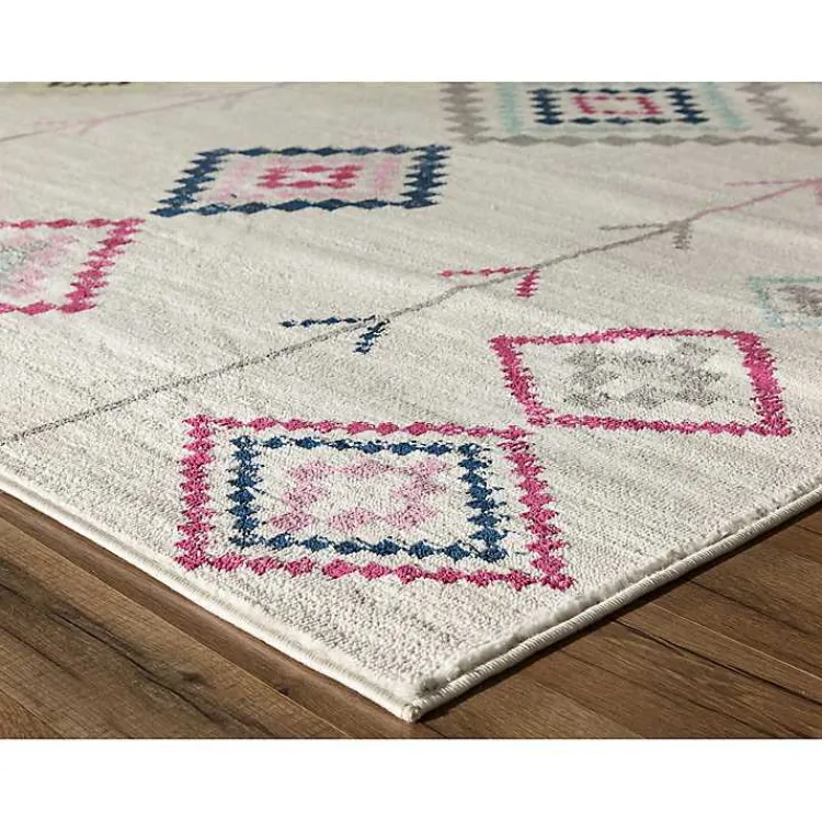 Kirklands Home and Multicolor Aztec Area Rug, 8x10 Ivory Online