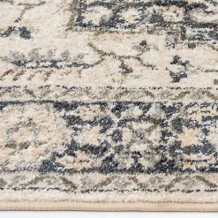 Kirklands Home Ivory and Navy Laur Vintage Area Rug, 7x9 Discount