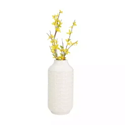 Vases>Kirklands Home Ivory Aztec Vase, 13in White