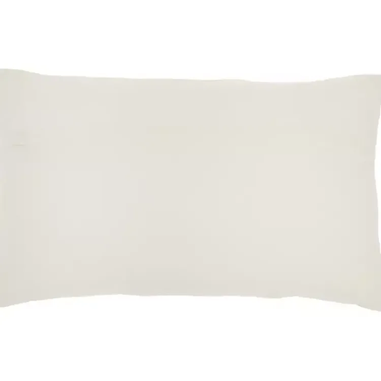 Pillows>Kirklands Home Beaded Floral Motif Lumbar Pillow Ivory