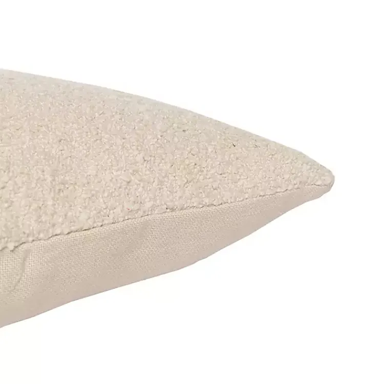 Pillows>Kirklands Home Boucle Handwoven Pillow Ivory