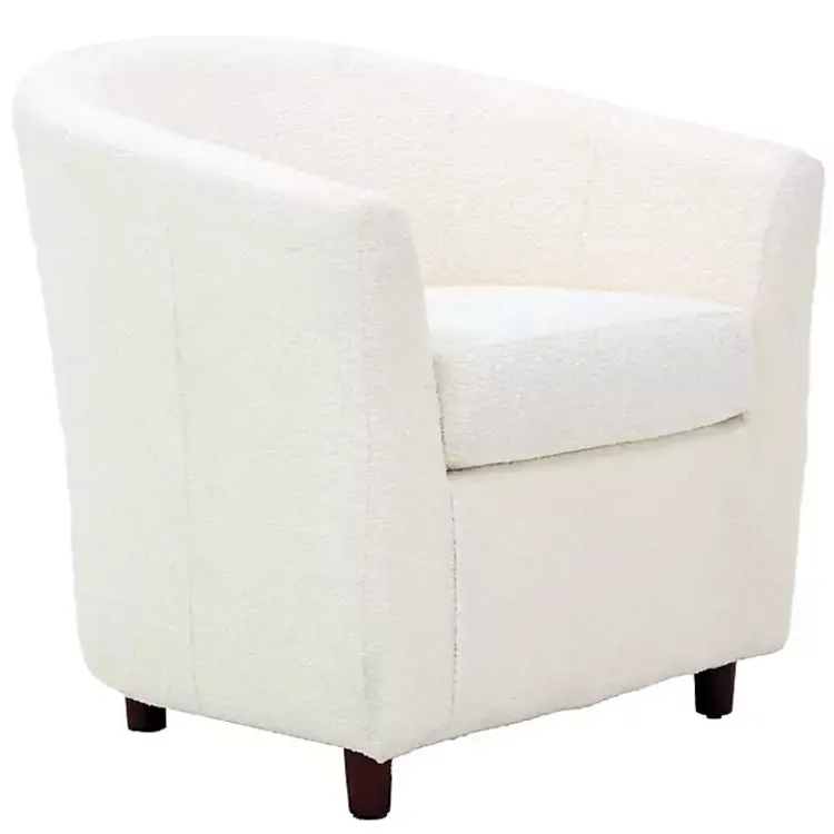 Kirklands Home Boucle Parker Club Chair Ivory Discount