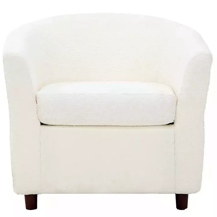 Kirklands Home Boucle Parker Club Chair Ivory Discount