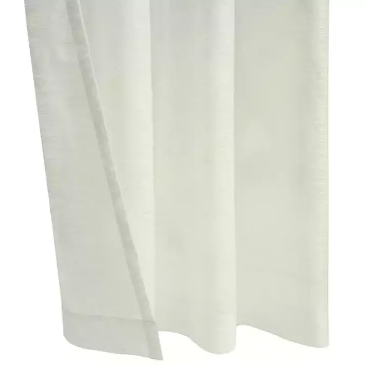 Kirklands Home Boucle Sheer Single Curtain Panel, 84 in. Ivory Sale