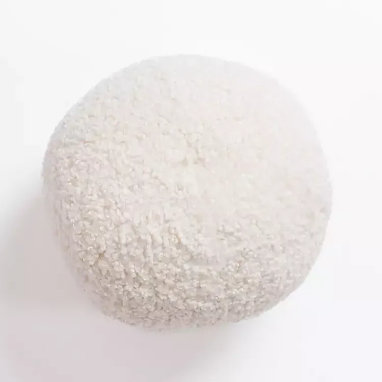 Pillows>Kirklands Home Boucle Sphere Pillow Ivory