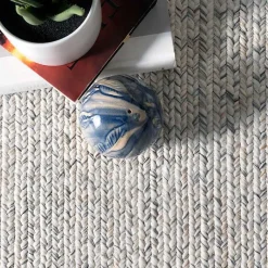 Kirklands Home Ivory Braided Lefebvre Area Rug, 12x18