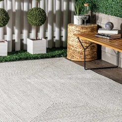 Kirklands Home Ivory Braided Lefebvre Area Rug, 12x18