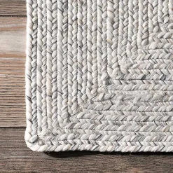 Kirklands Home Ivory Braided Lefebvre Area Rug, 12x18