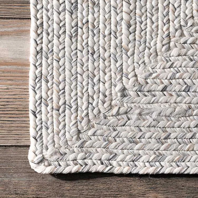 Kirklands Home Ivory Braided Lefebvre Area Rug, 12x18