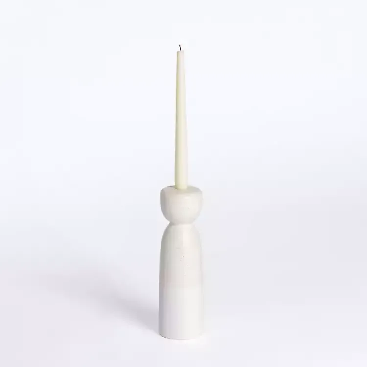 Candle Holders>Kirklands Home Ceramic Taper Candle Holder, 10 in. Ivory