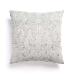 Pillows>Kirklands Home Chenille Damask Throw Pillow Ivory