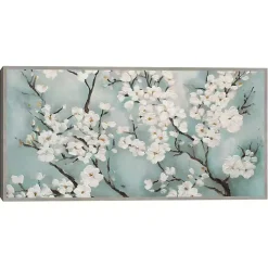 Kirklands Home Ivory Cherry Blossoms Framed Canvas Art Print Online
