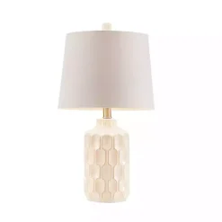 Kirklands Home Ivory Contour Ceramic Table Lamp White Best