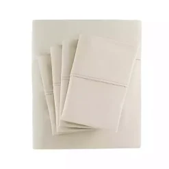 Kirklands Home Cotton Blend Sateen 6-pc. King Sheet Set Ivory New