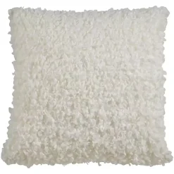 Pillows>Kirklands Home Curly Faux Lamb Fur Pillow Ivory