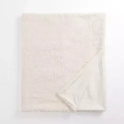 Blankets & Throws>Kirklands Home Curly Faux Lamb Fur Throw Ivory