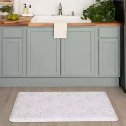 Kirklands Home Cushioned Kitchen Mat Ivory Hot