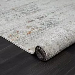 Kirklands Home Distressed Medallion Washable Area Rug, 7x9 Ivory Clearance