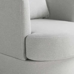 Kirklands Home Ivory Elmhurst Swivel Accent Chair White Outlet