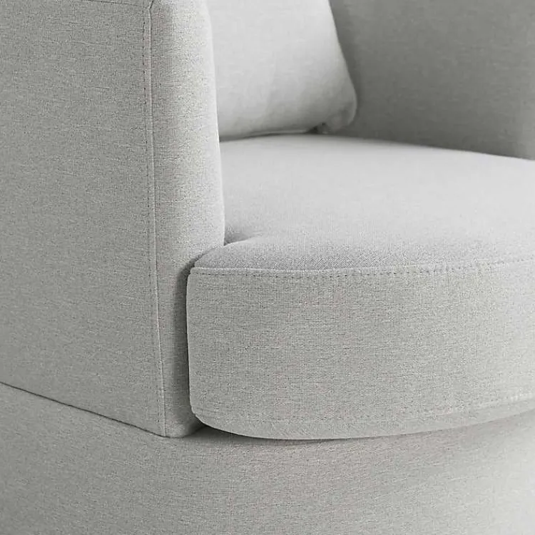 Kirklands Home Ivory Elmhurst Swivel Accent Chair White Outlet