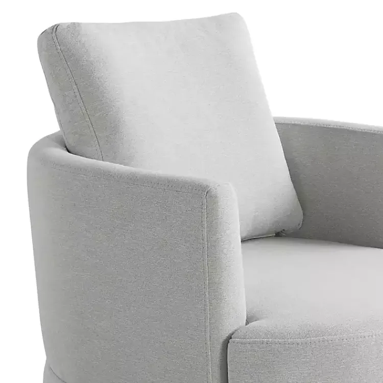 Kirklands Home Ivory Elmhurst Swivel Accent Chair White Outlet