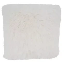 Pillows>Kirklands Home Faux Fur Throw Pillow Ivory