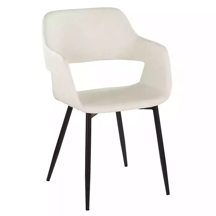 Kirklands Home Faux Leather Marge Dining Chairs, Set of 2 Ivory Best