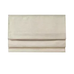 Kirklands Home Faux Silk Room Darkening Roman Shade, 27 in. Ivory Sale