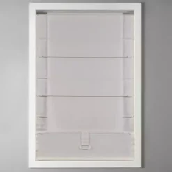 Kirklands Home Faux Silk Room Darkening Roman Shade, 27 in. Ivory Sale
