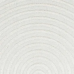 Kirklands Home Geometric Lines Tassel Area Rug, 6x9 Ivory Hot