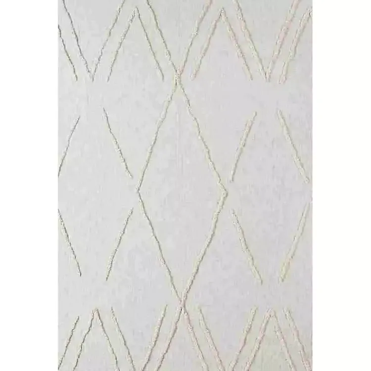 Kirklands Home Geometric Queen Coverlet Ivory Discount