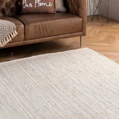 Kirklands Home Hand Woven Rigo Jute Area Rug, 9x12 Ivory Outlet