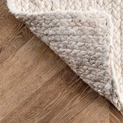 Kirklands Home Hand Woven Rigo Jute Area Rug, 9x12 Ivory Outlet