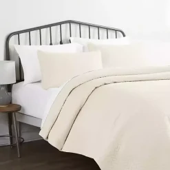 Kirklands Home Herringbone Quilted 3-pc. Queen Coverlet Set Ivory Best