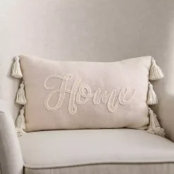 Pillows>Kirklands Home Home Tassels Lumbar Pillow Ivory