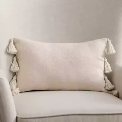 Pillows>Kirklands Home Home Tassels Lumbar Pillow Ivory