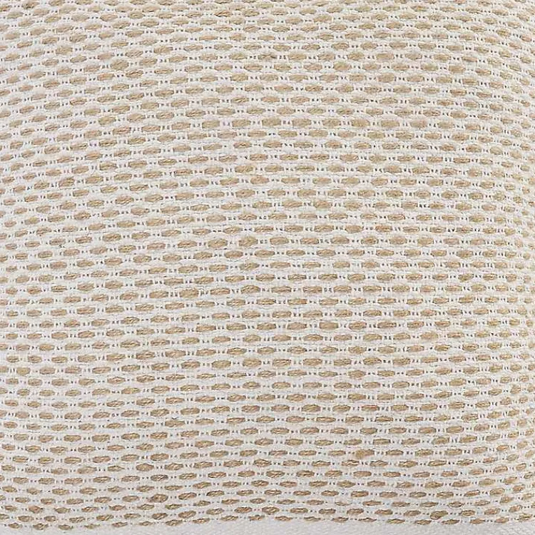 Pillows>Kirklands Home Ivory Interwoven Jute Pillow