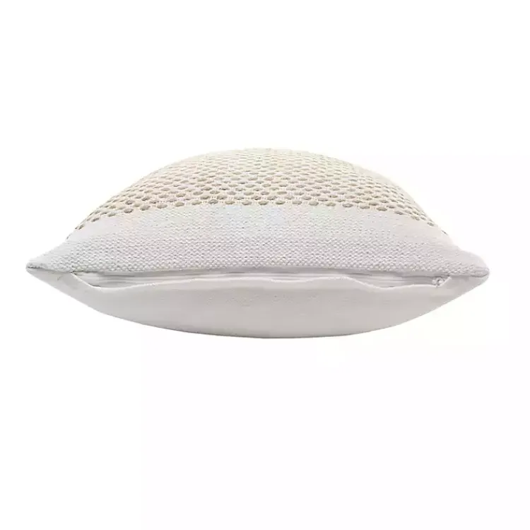 Pillows>Kirklands Home Ivory Interwoven Jute Pillow
