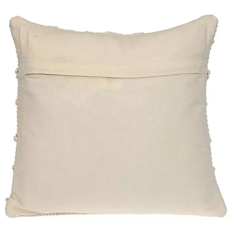Pillows>Kirklands Home Knotted Diamond Pillow Ivory