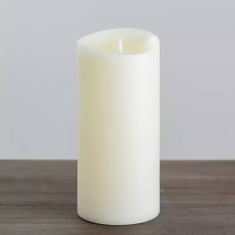 Flameless Candles>Kirklands Home LED Soft Flame Pillar Candle, 5x11 in. Ivory