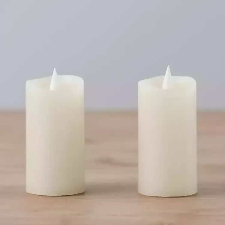 Flameless Candles>Kirklands Home LED Soft Flame Votive Candle, Set of 2 Ivory