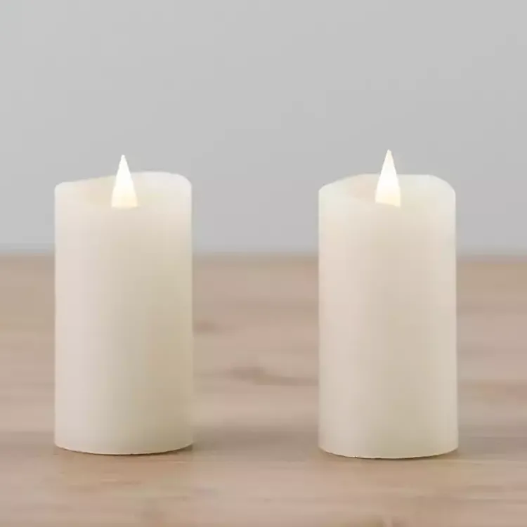 Flameless Candles>Kirklands Home LED Soft Flame Votive Candle, Set of 2 Ivory
