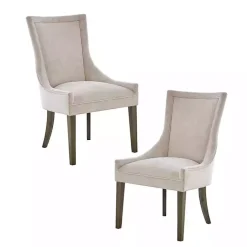 Kirklands Home Madison Park Ultra Dining Chairs, Set of 2 Ivory Clearance