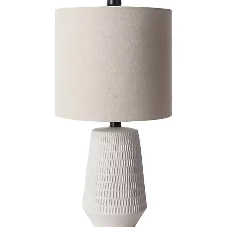 Kirklands Home Modern Etched Table Lamp Ivory Online