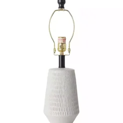 Kirklands Home Modern Etched Table Lamp Ivory Online