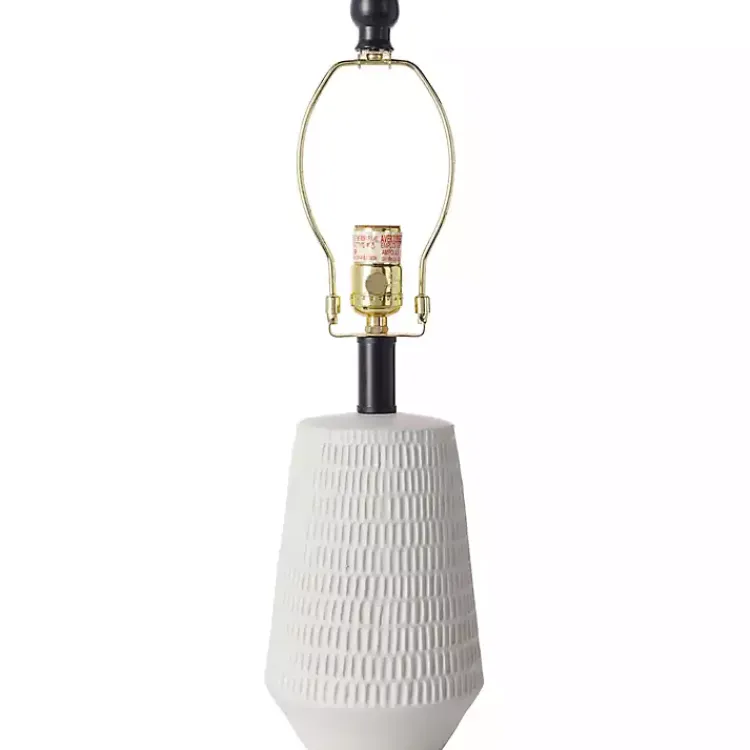 Kirklands Home Modern Etched Table Lamp Ivory Online