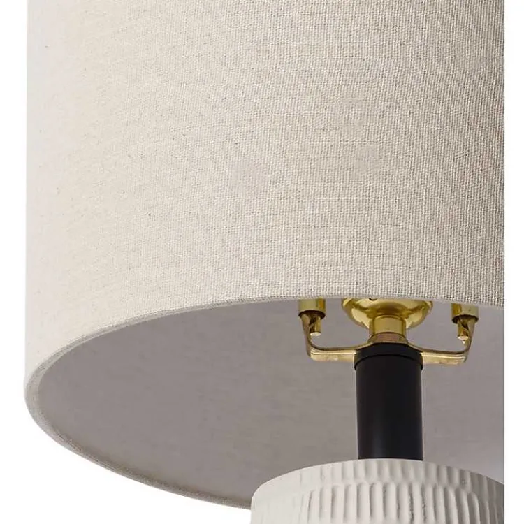 Kirklands Home Modern Etched Table Lamp Ivory Online
