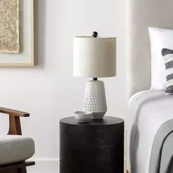 Kirklands Home Modern Etched Table Lamp Ivory Online