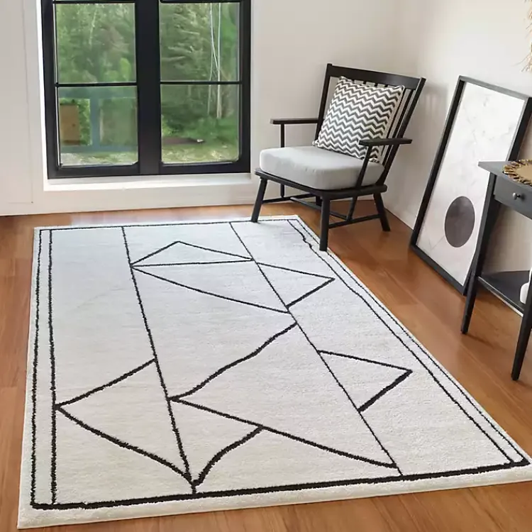 Kirklands Home Ivory Moroccan Accent Rug, 2x3 Clearance
