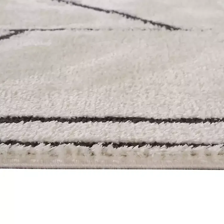 Kirklands Home Ivory Moroccan Accent Rug, 2x3 Clearance